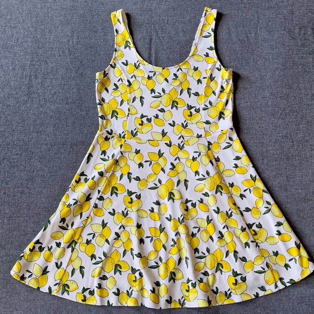 Women's H&M Divided Lemon Sun Dress Size 10
